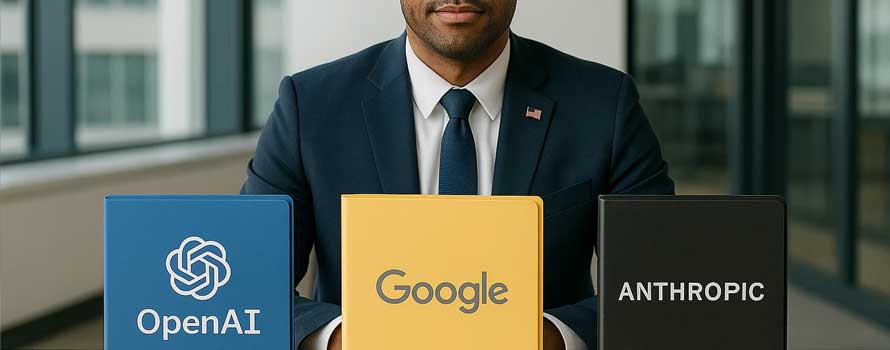 Aprobacin de OpenAI, Google y Anthropic como proveedores federales de IA en USA